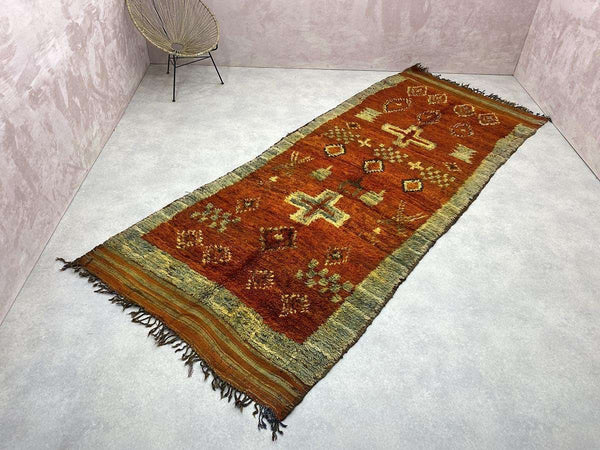 Vintage Rug - Kusas - 5.05 x 12.40 ft / 1.54 x 3.78 m.