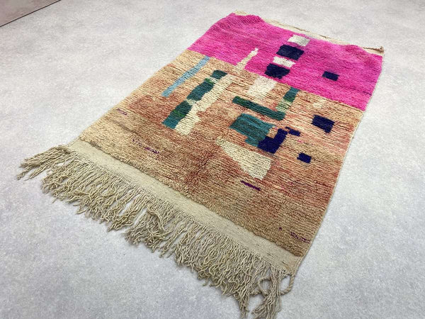 Boujad Tribe Rug - 4.6 x 3 FT / 142 x 94 CM.